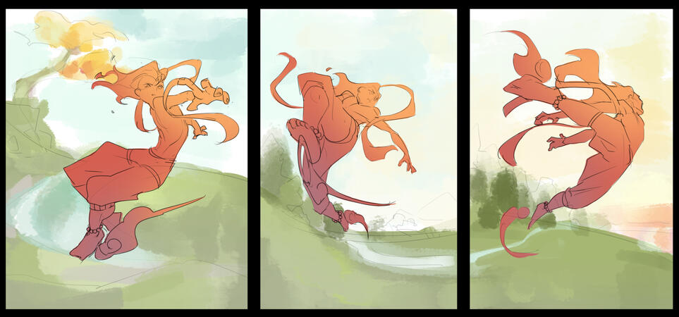 made up pose with nezha